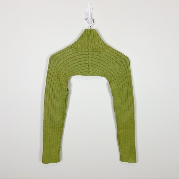 h:ours Sweaters - Revolve H:ours Loren Turtleneck Shrug in Olive Green Size S